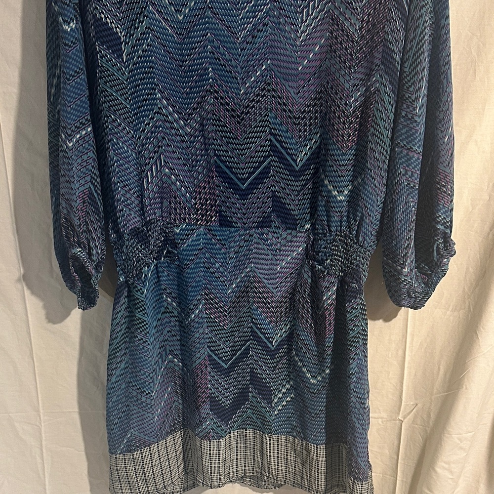 Tolani Multicolor Chevron Pattern Top - image 4